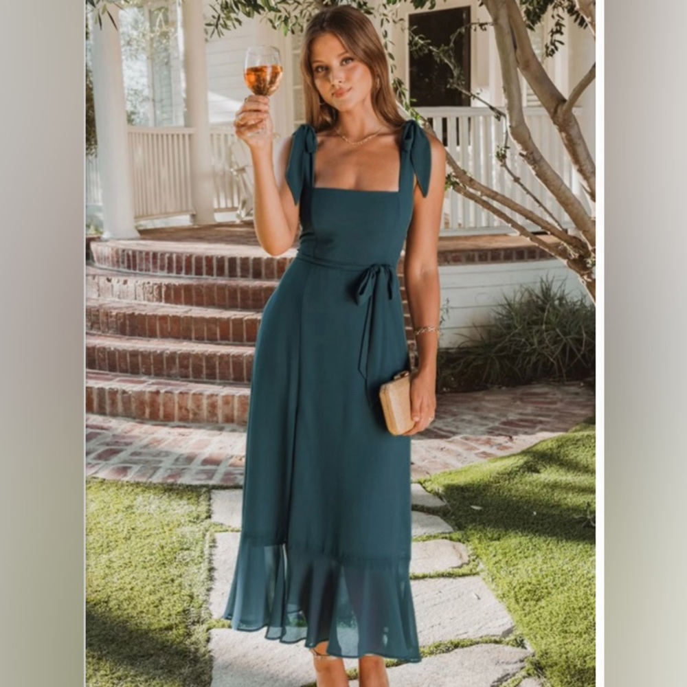 Show Me Your MuMu Claire midi emerald green